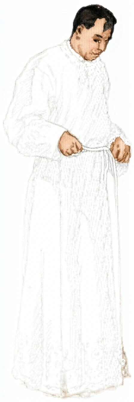 Priest adjusting the Cincture